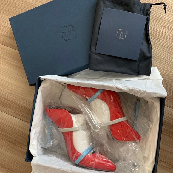 MALONE SOULIERS Flame Red, Ice, Blue high heels - Picture 4 of 5